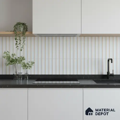 Faux Subway Wall Tile TL 05770 D Costa Glue Sea 600x300 mm Matte Finish Tile - 9 mm | Please Expect a Slight Variation of Pattern