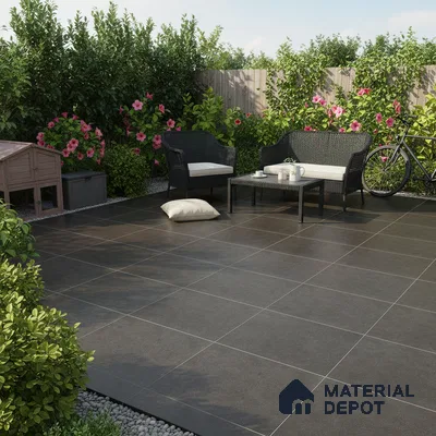 TL 05774 Coal Platinum Grey 400x400 mm Matte Finish Vitrified Parking Floor Tile - 12 mm | Pattern Alignment May Vary | 2-3 mm Spacer is Mandatory