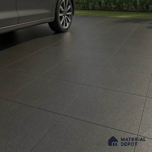 TL 05774 Coal Platinum Grey 400x400 mm Matte Finish Vitrified Parking Floor Tile - 12 mm | Pattern Alignment May Vary | 2-3 mm Spacer is Mandatory