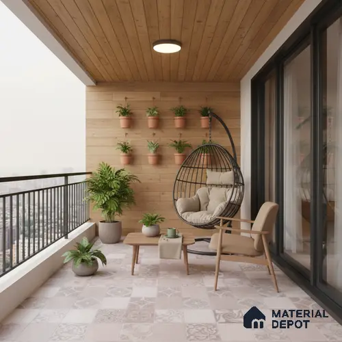 TL 05824 Fusion Argilla 600x600 mm Matte Finish Vitrified Wall & Floor Tile - 9 mm | Please Expect a Slight Variation of Pattern