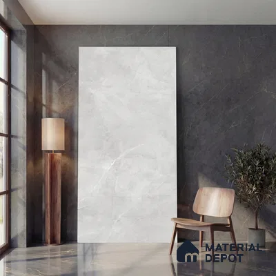 Marble Look Wall & Floor Tile TL 05842 Quantum Pulpis 8 ft x 4 ft Matte Finish Vitrified Large Format Tile - 9 mm | Suitable for Living Room, Bedroom, Office | Adhesive and Spacers Must be Used During Installation
