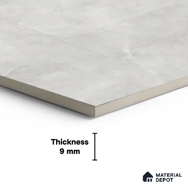 Marble Look Wall & Floor Tile TL 05842 Quantum Pulpis 8 ft x 4 ft Matte Finish Vitrified Large Format Tile - 9 mm | Suitable for Living Room, Bedroom, Office | Adhesive and Spacers Must be Used During Installation