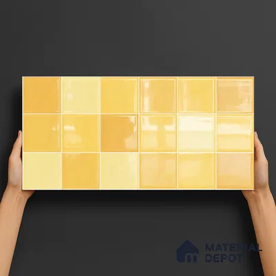 Subway Wall Tile TL 05848 B Tones Toffee Delight 2 ft x 1 ft Ceramic Glossy Finish - 9 mm | Suitable for Bathroom, Kitchen & Backsplashes | Please Expect a Slight Variation of Pattern