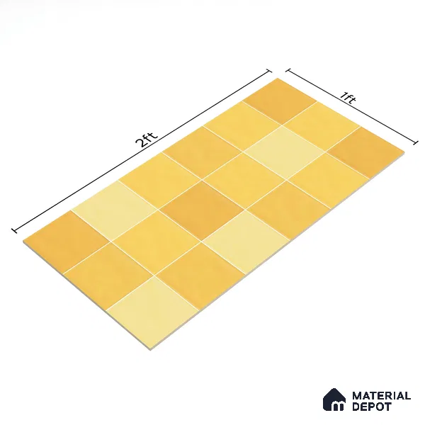 Subway Wall Tile TL 05848 B Tones Toffee Delight 2 ft x 1 ft Ceramic Glossy Finish - 9 mm | Suitable for Bathroom, Kitchen & Backsplashes | Please Expect a Slight Variation of Pattern