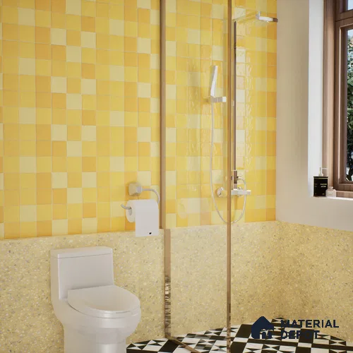 Subway Wall Tile TL 05848 B Tones Toffee Delight 2 ft x 1 ft Ceramic Glossy Finish - 9 mm | Suitable for Bathroom, Kitchen & Backsplashes | Please Expect a Slight Variation of Pattern
