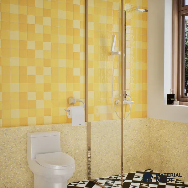 Subway Wall Tile TL 05848 B Tones Toffee Delight 2 ft x 1 ft Ceramic Glossy Finish - 9 mm | Suitable for Bathroom, Kitchen & Backsplashes | Please Expect a Slight Variation of Pattern