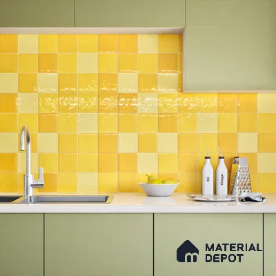 Subway Wall Tile TL 05848 B Tones Toffee Delight 2 ft x 1 ft Ceramic Glossy Finish - 9 mm | Suitable for Bathroom, Kitchen & Backsplashes | Please Expect a Slight Variation of Pattern
