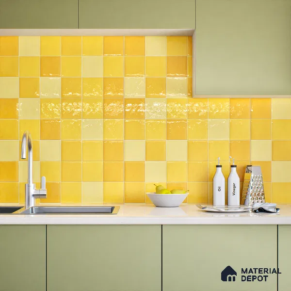 Subway Wall Tile TL 05848 B Tones Toffee Delight 2 ft x 1 ft Ceramic Glossy Finish - 9 mm | Suitable for Bathroom, Kitchen & Backsplashes | Please Expect a Slight Variation of Pattern