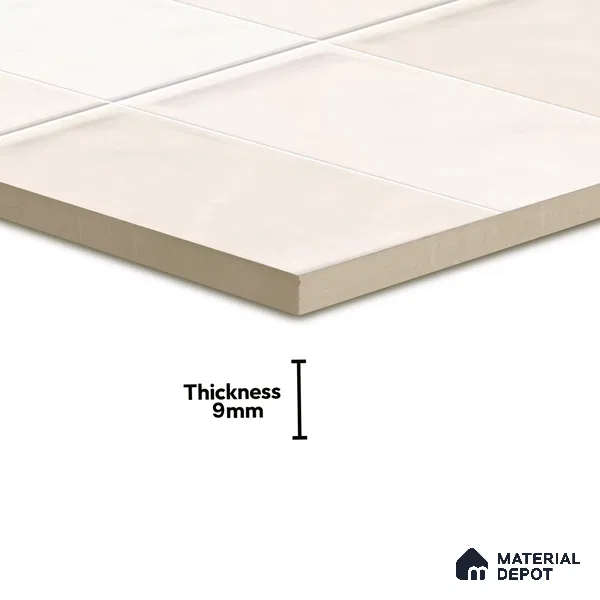 Subway Wall Tile TL 05848 C Tones Pearl Essence 2 ft x 1 ft Ceramic Glossy Finish - 9 mm | Suitable for Bathroom, Kitchen & Backsplashes | Please Expect a Slight Variation of Pattern