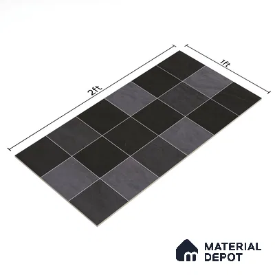 Subway Wall Tile TL 05848 E Tones Midnight Plus 2 ft x 1 ft Ceramic Glossy Finish - 9 mm | Suitable for Bathroom, Kitchen & Backsplashes | Please Expect a Slight Variation of Pattern