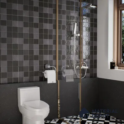 Subway Wall Tile TL 05848 E Tones Midnight Plus 2 ft x 1 ft Ceramic Glossy Finish - 9 mm | Suitable for Bathroom, Kitchen & Backsplashes | Please Expect a Slight Variation of Pattern