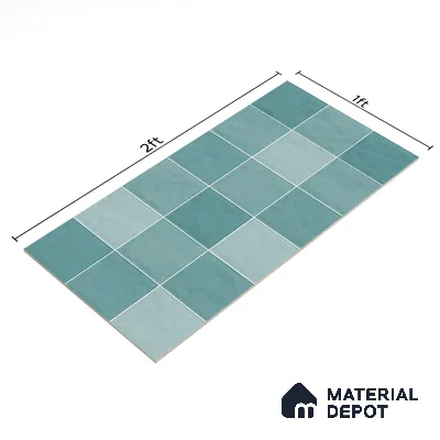 Subway Wall Tile TL 05848 F Tones Twilight Haze 2 ft x 1 ft Ceramic Glossy Finish - 9 mm | Suitable for Bathroom, Kitchen & Backsplashes | Please Expect a Slight Variation of Pattern