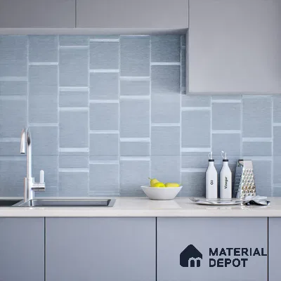 Subway Wall Tile TL 05849 C Tones Evening Glow 2 ft x 1 ft Ceramic Matte Finish - 9 mm | Suitable for Bathroom, Kitchen & Backsplashes | Please Expect a Slight Variation of Pattern