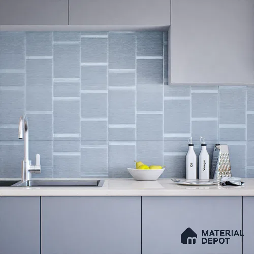 Subway Wall Tile TL 05849 C Tones Evening Glow 2 ft x 1 ft Ceramic Matte Finish - 9 mm | Suitable for Bathroom, Kitchen & Backsplashes | Please Expect a Slight Variation of Pattern