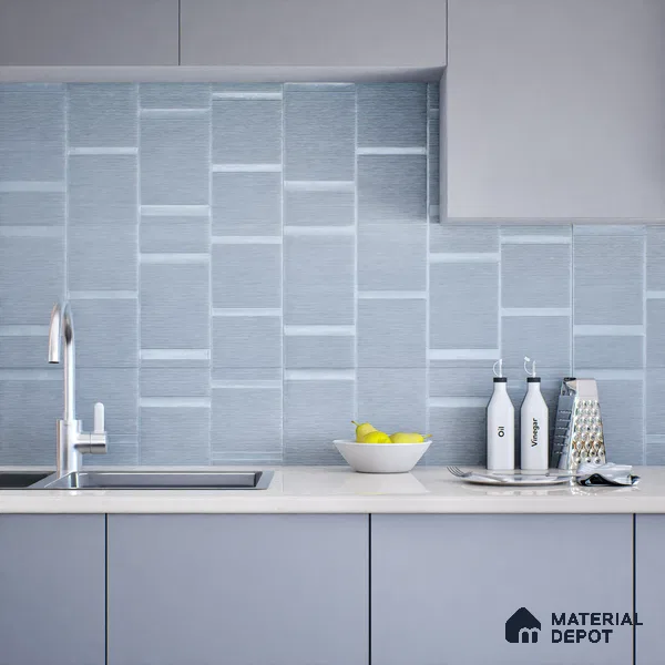 Subway Wall Tile TL 05849 C Tones Evening Glow 2 ft x 1 ft Ceramic Matte Finish - 9 mm | Suitable for Bathroom, Kitchen & Backsplashes | Please Expect a Slight Variation of Pattern