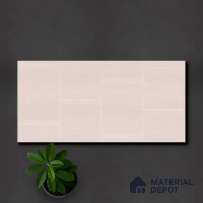 Subway Wall Tile TL 05849 Tones Stone Whisper 2 ft x 1 ft Ceramic Matte Finish - 9 mm | Suitable for Bathroom, Kitchen & Backsplashes | Please Expect a Slight Variation of Pattern