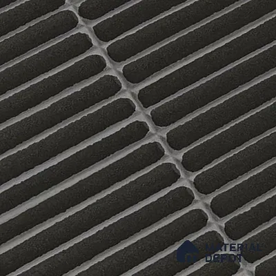 Subway Wall Tile TL 05850 B Tones Jet Noir 2 ft x 1 ft Ceramic Glossy Finish - 9 mm | Suitable for Bathroom, Kitchen & Backsplashes | Please Expect a Slight Variation of Pattern