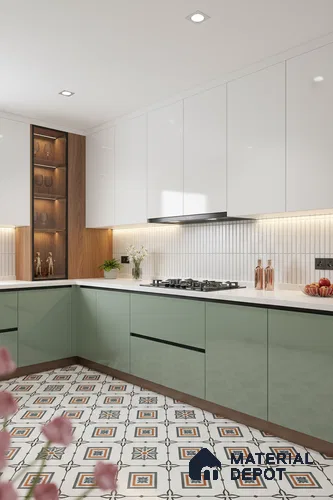 Subway Wall Tile TL 05850 F Tones Ivory Gleam 2 ft x 1 ft Ceramic Glossy Finish - 9 mm | Suitable for Bathroom, Kitchen & Backsplashes | Please Expect a Slight Variation of Pattern