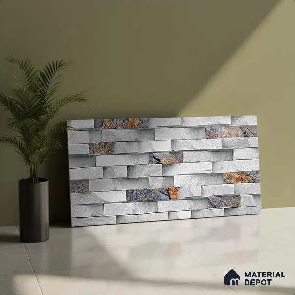 TL 05889 Frost Pearl 600x300 mm Sugar Finish Random Design Vitrified Elevation Wall Tile - 8 mm