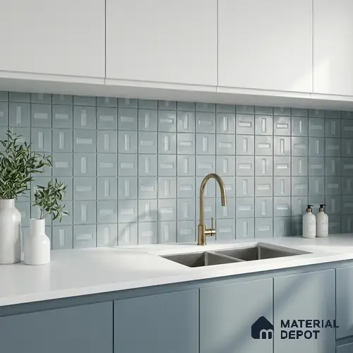 Mosaic Wall & Floor Tile TL 05901 B Flicker 297 mm x 297 mm Vitrified - 9 mm | Handcrafted | Suitable For Living Room, Bedroom, Kitchen