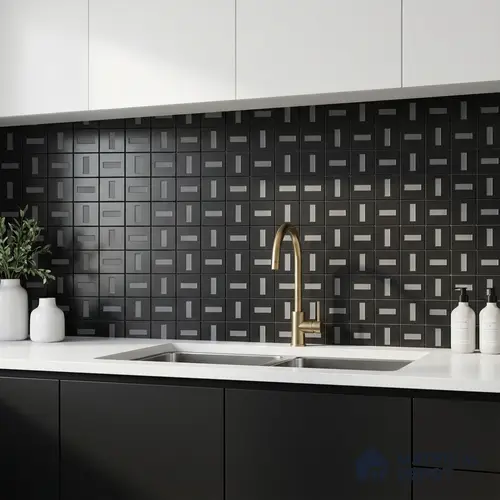 Mosaic Wall & Floor Tile TL 05901 Flicker 297 mm x 297 mm Vitrified - 9 mm | Handcrafted | Suitable For Living Room, Bedroom, Kitchen