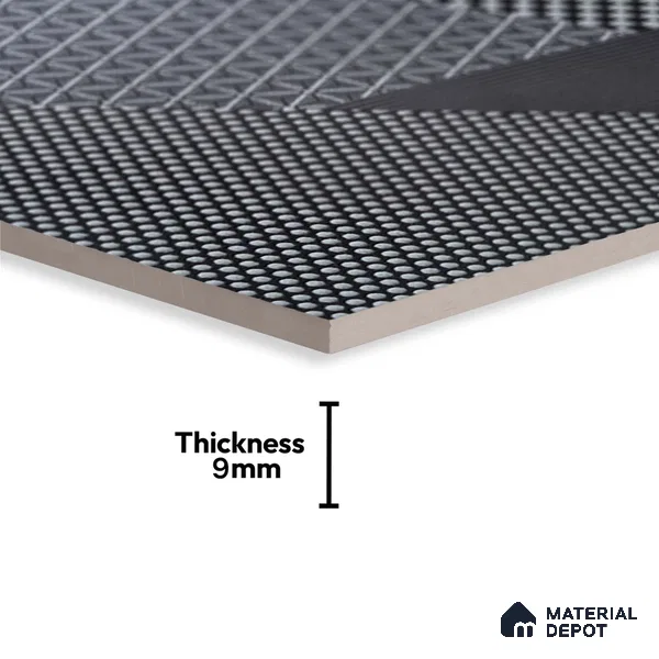 Patterned Wall & Floor Tile TL 05902 Origami 297 mm x 297 mm Vitrified - 9 mm | Suitable For Wet Area, Living Room, Bedroom, Kitchen
