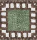 Patterned Look Center Tile TL 05911 B Spatial Accent Series 2 x 2 inch Vitrified Matte Finish Tile Border - 9 mm | Image 1