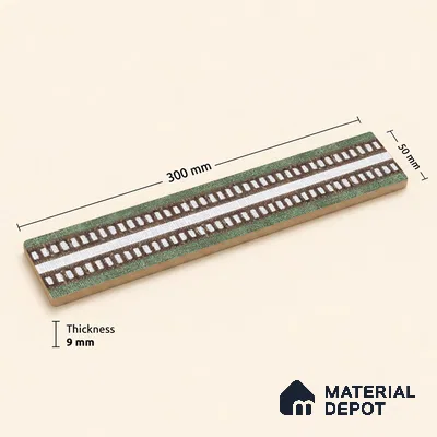 Patterned Tile Border TL 05911 Spatial Accent Series 1 ft x 2 inch Vitrified Matte Finish Tile Border - 9 mm | Suitable for Decorative Highlighter Border