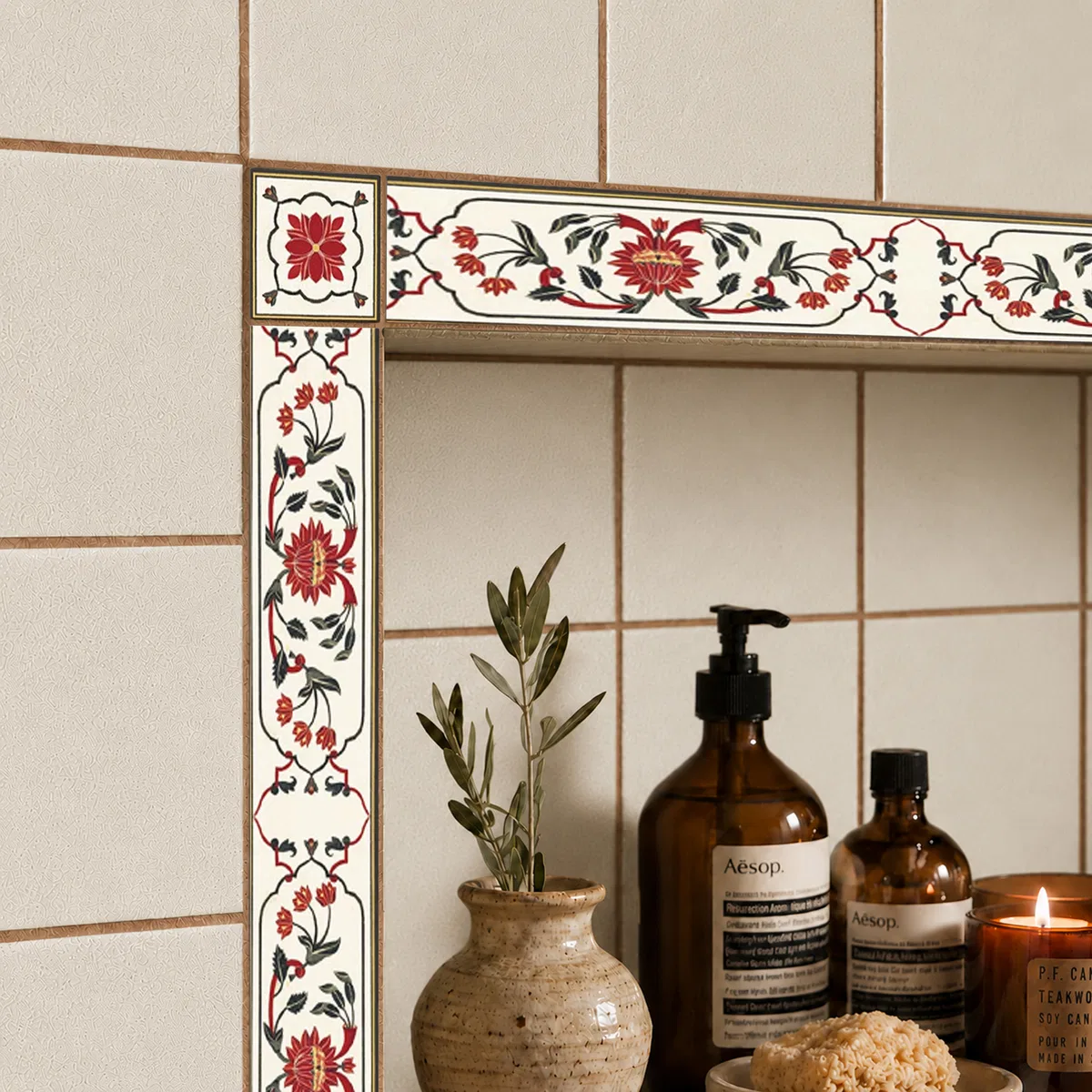 Floral Tile Border TL05914 - Material Depot