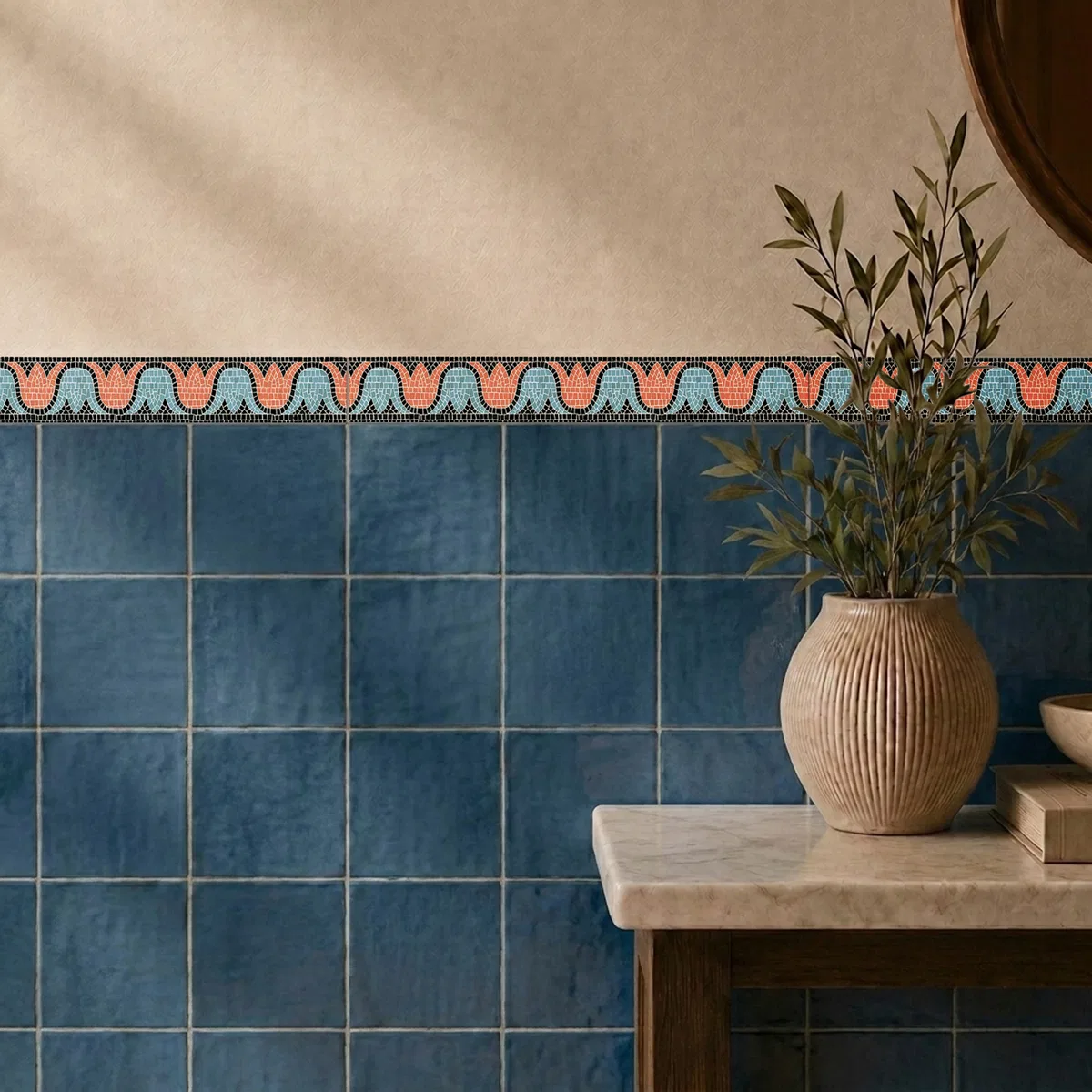 Geometric Tile Border TL 05918 by Material Depot