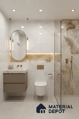 Budget Friendly Endless Wall & Floor Tile Value for Money TL 05938 Terravia Aurix Onyx 4 ft x 2 ft - Vitrified Endless Glossy Finish - 8.5 mm | 7 Random Designs | Suitable for Living Room, Bedroom & Bathroom
