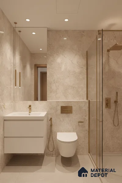 Budget Friendly Endless Wall & Floor Tile Value for Money TL 05941 Terravia Hickora 4 ft x 2 ft - Vitrified Endless Glossy Finish - 8.5 mm | 5 Random Designs | Suitable for Living Room, Bedroom & Bathroom (Sample)