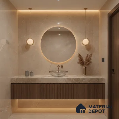 Budget Friendly Endless Wall & Floor Tile Value for Money TL 05942 C Terravia Requor 4 ft x 2 ft - Vitrified Endless Glossy Finish - 8.5 mm | 7 Random Designs | Suitable for Living Room, Bedroom & Bathroom (Sample)