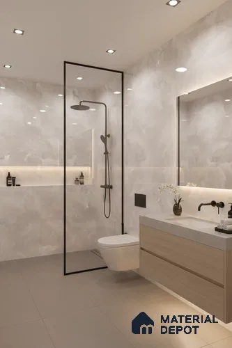 Budget Friendly Marble Wall & Floor Tile Value for Money TL 05943 Terravia Renovix Onyx 4 ft x 2 ft - Vitrified  Glossy Finish - 8.5 mm | 4 Random Designs | Suitable for Living Room, Bedroom & Bathroom