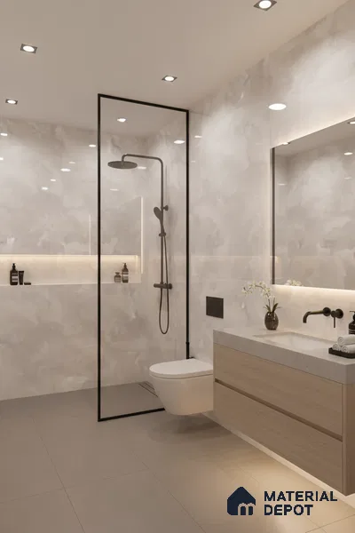 Budget Friendly Marble Wall & Floor Tile Value for Money TL 05943 Terravia Renovix Onyx 4 ft x 2 ft - Vitrified  Glossy Finish - 8.5 mm | 4 Random Designs | Suitable for Living Room, Bedroom & Bathroom