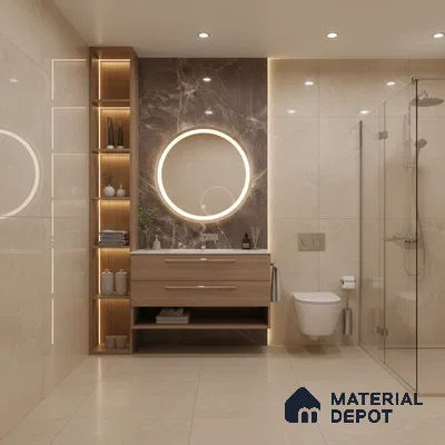 Budget Friendly Endless Wall & Floor Tile Value for Money TL 05944 B Terravia Patacho 4 ft x 2 ft - Vitrified Endless Glossy Finish - 8.5 mm | 5 Random Designs | Suitable for Living Room, Bedroom & Bathroom (Sample)
