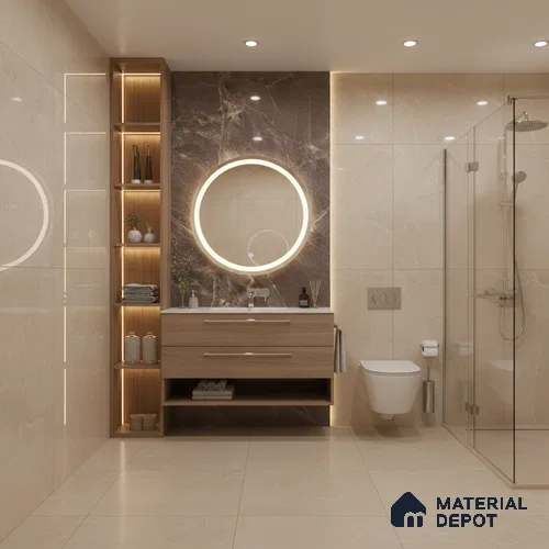 Budget Friendly Endless Wall & Floor Tile Value for Money TL 05944 B Terravia Patacho 4 ft x 2 ft - Vitrified Endless Glossy Finish - 8.5 mm | 5 Random Designs | Suitable for Living Room, Bedroom & Bathroom