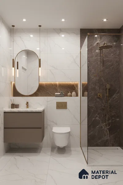 Budget Friendly Endless Wall & Floor Tile Value for Money TL 05944 B Terravia Patacho 4 ft x 2 ft - Vitrified Endless Glossy Finish - 8.5 mm | 5 Random Designs | Suitable for Living Room, Bedroom & Bathroom (Sample)