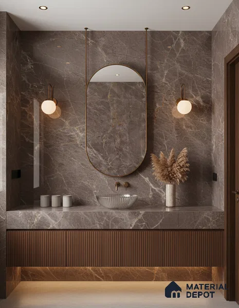 Budget Friendly Endless Wall & Floor Tile Value for Money TL 05944 B Terravia Patacho 4 ft x 2 ft - Vitrified Endless Glossy Finish - 8.5 mm | 5 Random Designs | Suitable for Living Room, Bedroom & Bathroom (Sample)