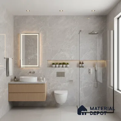 Budget Friendly Endless Wall & Floor Tile Value for Money TL 05944 Terravia Patagris 4 ft x 2 ft - Vitrified Endless Glossy Finish - 8.5 mm | 7 Random Designs | Suitable for Living Room, Bedroom & Bathroom