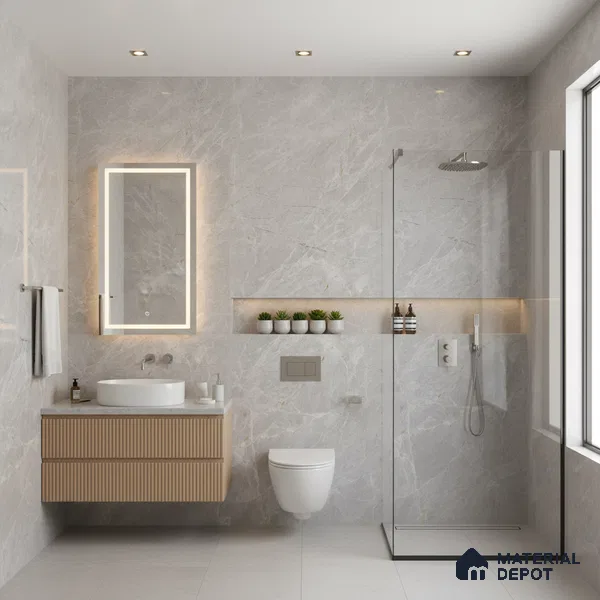 Budget Friendly Endless Wall & Floor Tile Value for Money TL 05944 Terravia Patagris 4 ft x 2 ft - Vitrified Endless Glossy Finish - 8.5 mm | 7 Random Designs | Suitable for Living Room, Bedroom & Bathroom