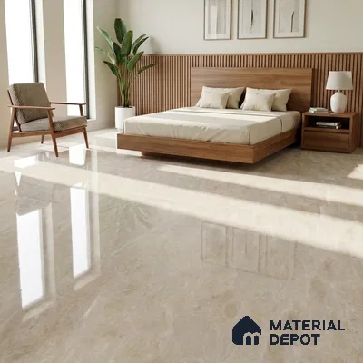 Budget Friendly Endless Wall & Floor Tile Value for Money TL 05951 Terravia Recton 4 ft x 2 ft - Vitrified Endless Glossy Finish - 8.5 mm | 4 Random Designs | Suitable for Living Room, Bedroom & Bathroom