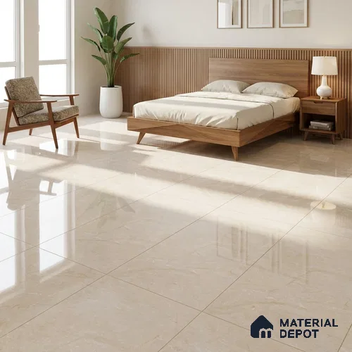 Budget Friendly Endless Wall & Floor Tile Value for Money TL 05954 Terravia Nensia 4 ft x 2 ft - Vitrified Endless Glossy Finish - 8.5 mm | 4 Random Designs | Suitable for Living Room, Bedroom & Bathroom