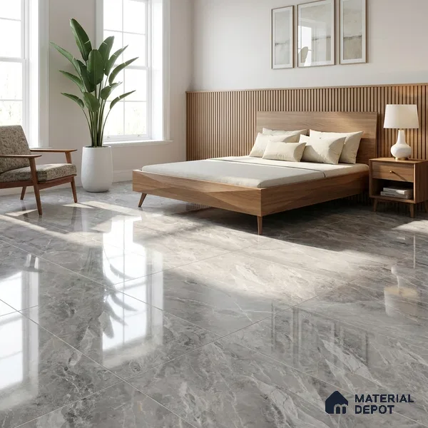 Budget Friendly Endless Wall & Floor Tile Value for Money TL 05958 Terravia Etavon 4 ft x 2 ft - Vitrified Endless Glossy Finish - 8.5 mm | 4 Random Designs | Suitable for Living Room, Bedroom & Bathroom