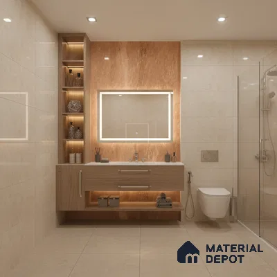 Budget Friendly Endless Wall & Floor Tile Value for Money TL 05960 Terravia Denzon 4 ft x 2 ft - Vitrified Endless Glossy Finish - 8.5 mm | 4 Random Designs | Suitable for Living Room, Bedroom & Bathroom (Sample)