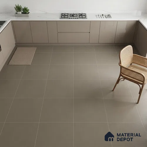 TL 05971 Truffle Matte Finish 600x600 mm Full Body Vitrified Wall & Floor Tile - 9 mm