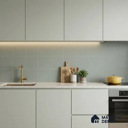 Subway Floor & Wall Tile TL 05984 B Plain Sky 200 x 200 mm Full Body Vitrified Matte Finish - 9 mm | Ideal For Bathroom, Kitchen, Dining Areas | 2 mm Spacer is Mandatory | Please Expect a Slight Variation of Pattern