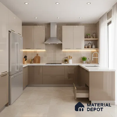 Subway Wall Tile TL 06007 F Dove Gris Plain 2 ft x 1 ft Ceramic Glossy Finish - 7.5 mm | Suitable For Kitchen, Bathroom | Please Expect a Slight Variation of Pattern