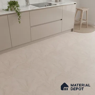 Fabric Look Floor & Wall Tile TL 06012 Forest Patina 2 ft x 2 ft Rustic Carving Matte Finish Vitrified Tile - 9 mm |  Suitable For Living Room, Bedroom, Bathroom, Kitchen & Dining (Sample)