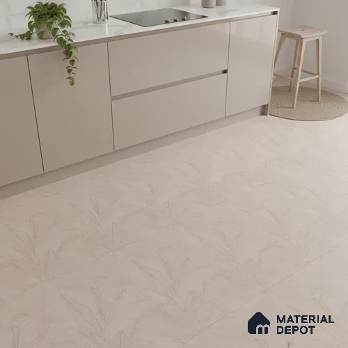 Tropical  Look Floor & Wall Tile TL 06012 Forest Patina 2 ft x 2 ft Rustic Carving Matte Finish Vitrified Tile - 9 mm |  Suitable For Living Room, Bedroom, Bathroom, Kitchen & Dining